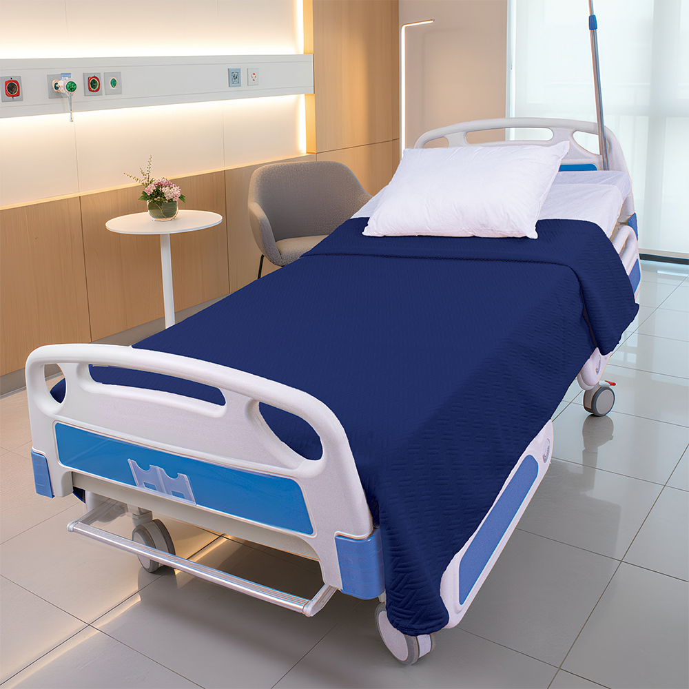 COLCHA ROMA AZUL MARINO