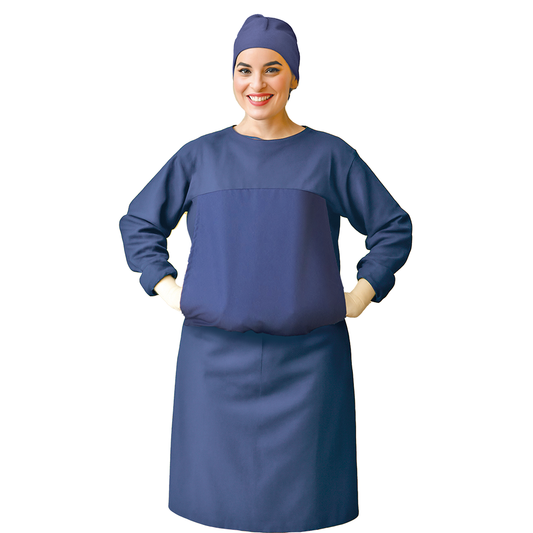 BATA CIRUJANO REPELENTE DAMA EXTRA PIZARRA