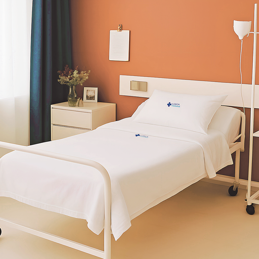 SÁBANA REGULAR HOSPITALARIA BLANCA PERSONALIZADA
