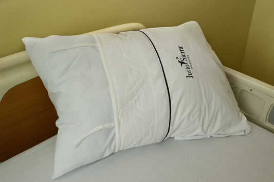 FUNDA PROTECTORA CAPITONADA PARA ALMOHADA 180 HILOS, 2 LADOS